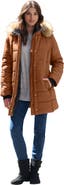 Roaman's Plus Size Classic Length Puffer Coat