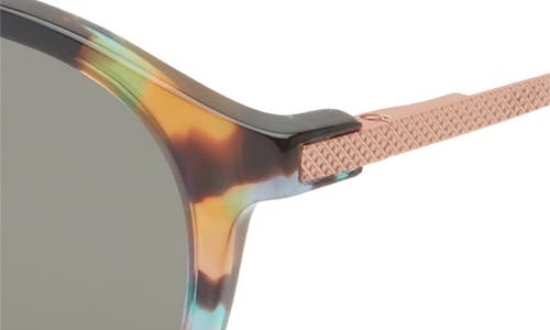 Eyebobs Golden Age 45mm Small Polarized Round Sunglasses In Rainbow Tortoise/gold