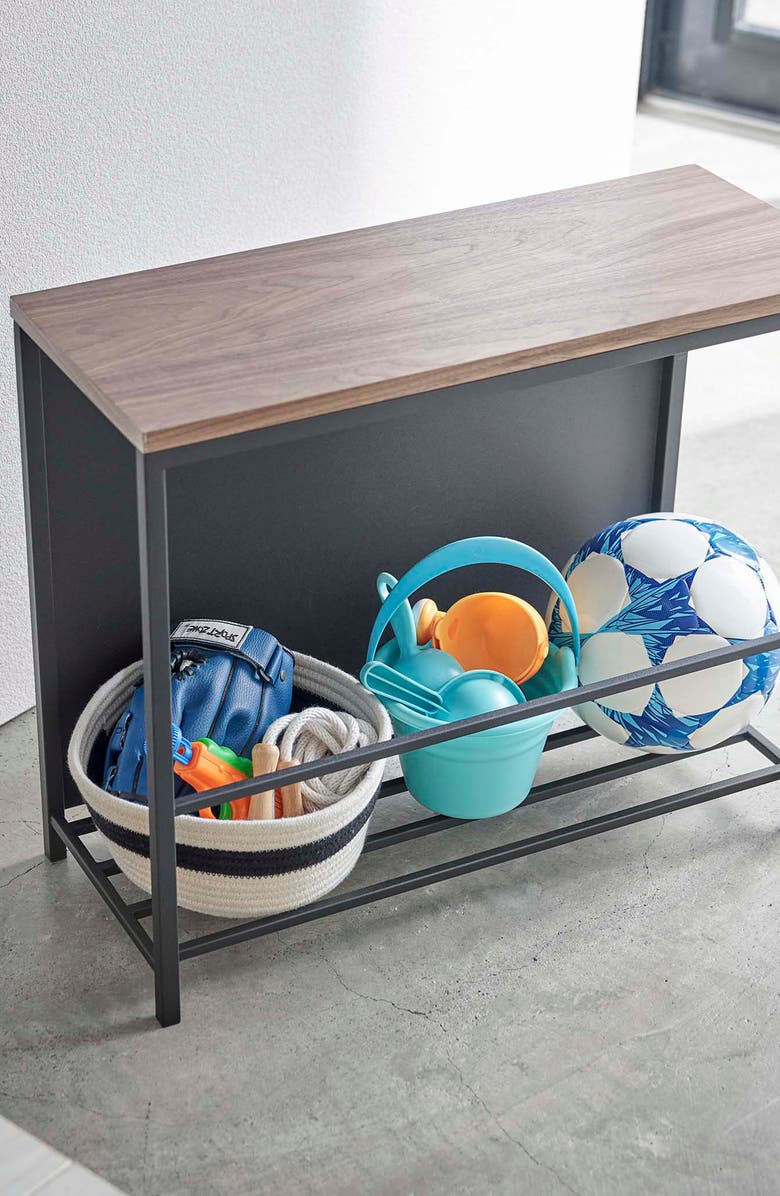 Yamazaki Entryway Storage Bench, Alternate, color, Black