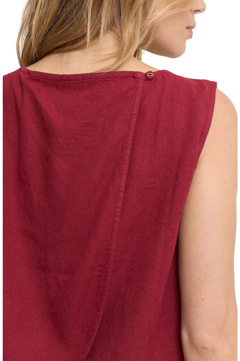 Tulip Back Sleeveless Top, Alternate, color, RED