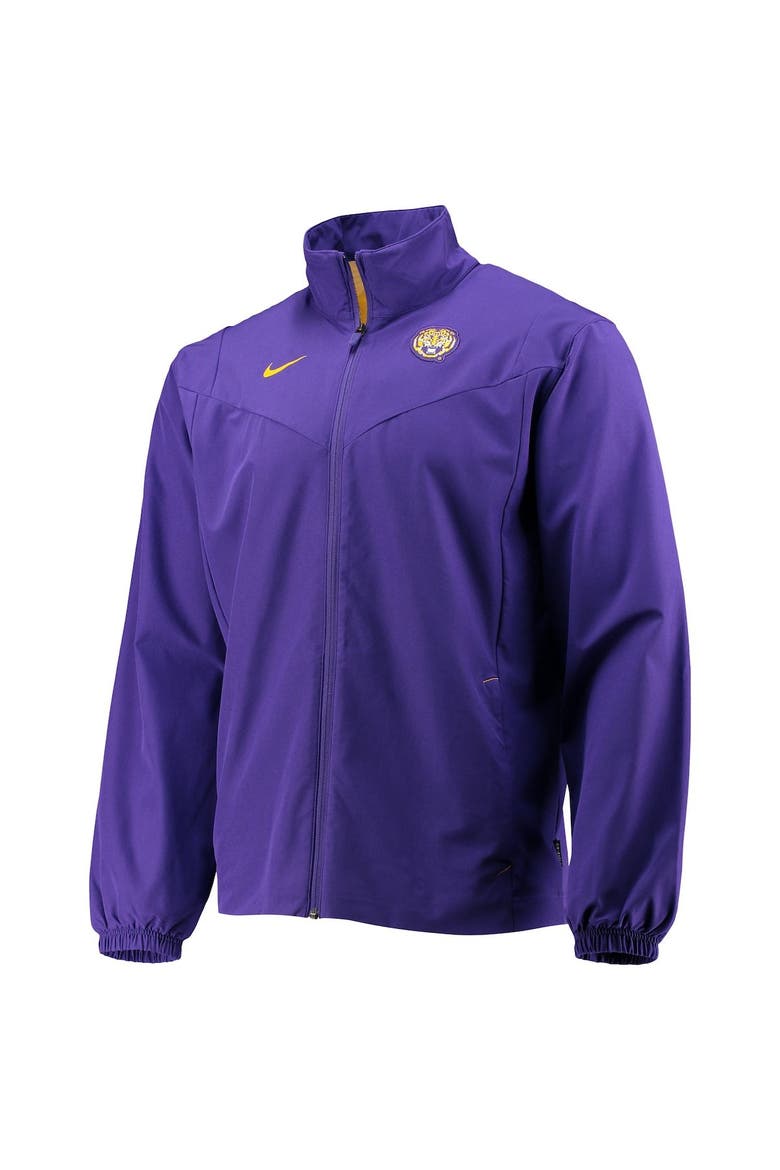 Men's Nike Purple LSU Tigers 2021 Sideline Full-Zip Jacket, Alternate, color, PURPLE