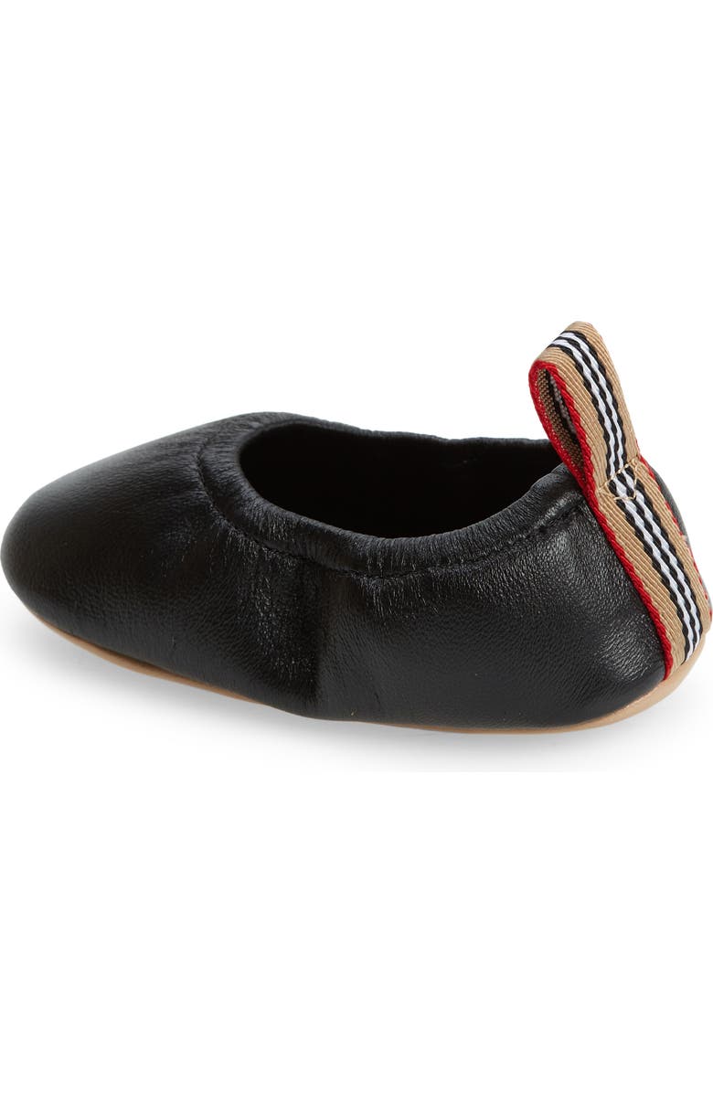 Burberry Layne Ballet Crib Shoe, Alternate, color,