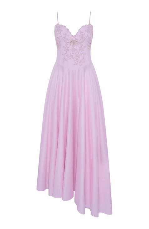 Tricoline Lotus Maxi Dress