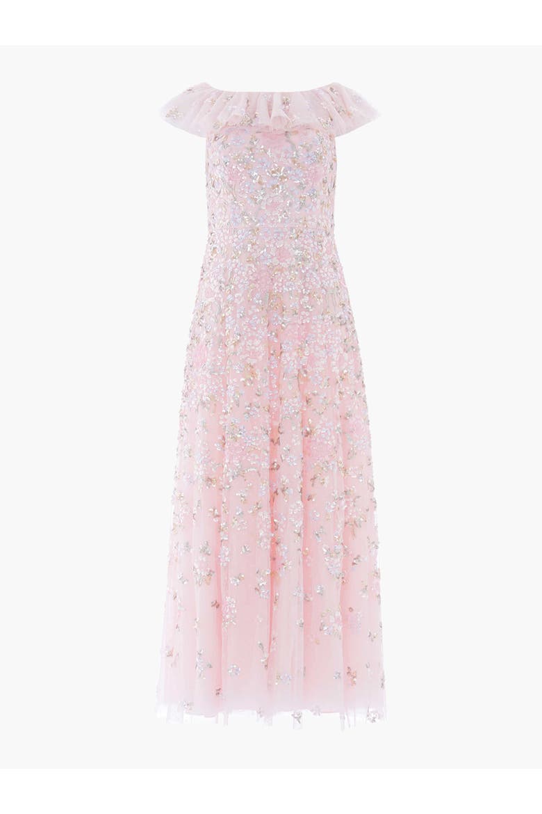 Peony Bouquet Sequin Ankle Gown, Alternate, color, Peony Pink/Multi