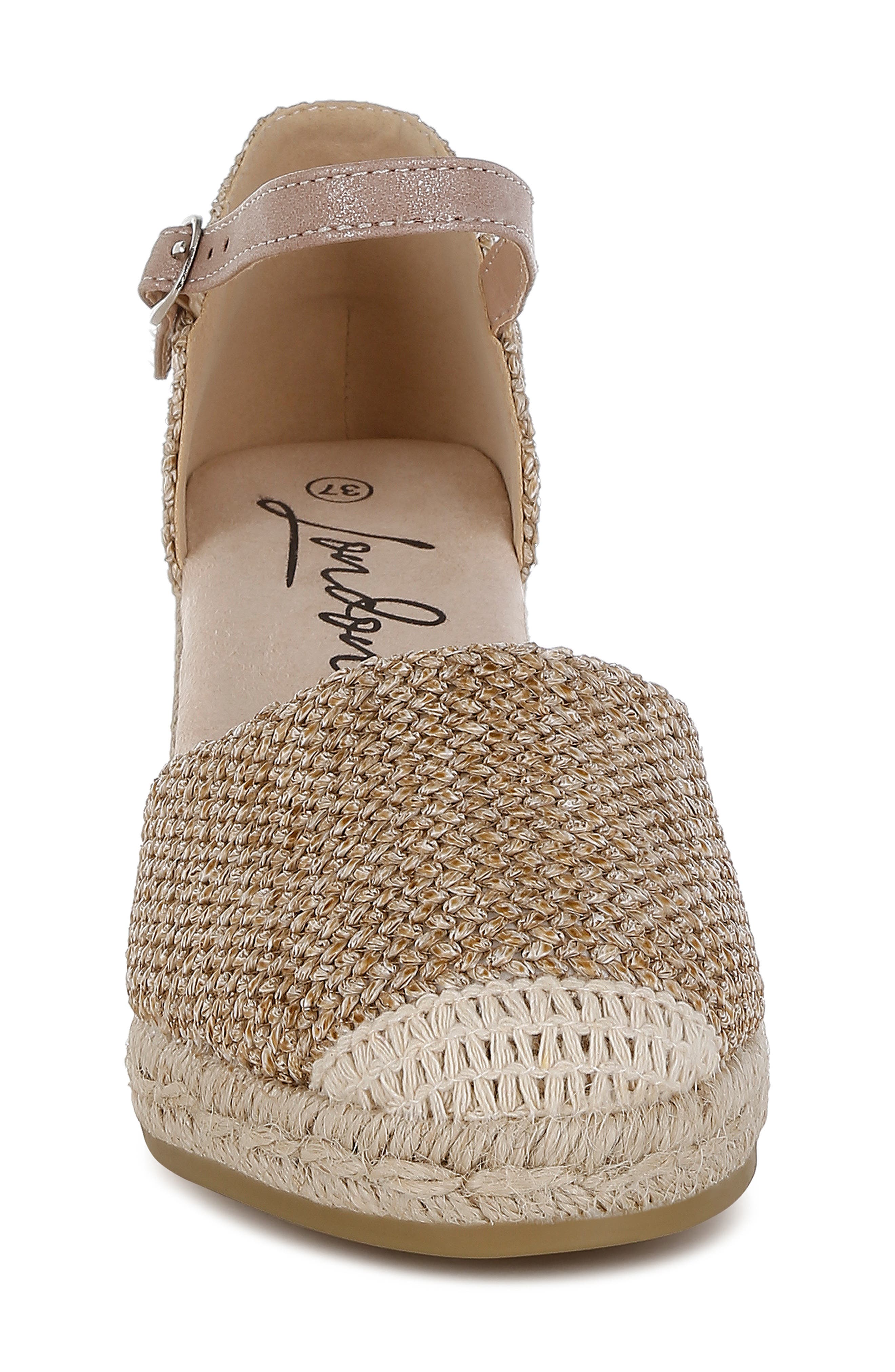 LONDON RAG Kalista Espadrille Wedge Sandal, Alternate, color, Beige