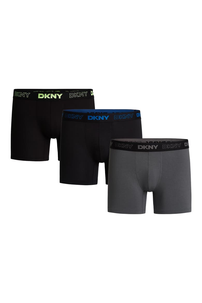 3-Pack Eco Active Boxer Briefs, Main, color, JET BLACK/LIME PUNCH/GREY
