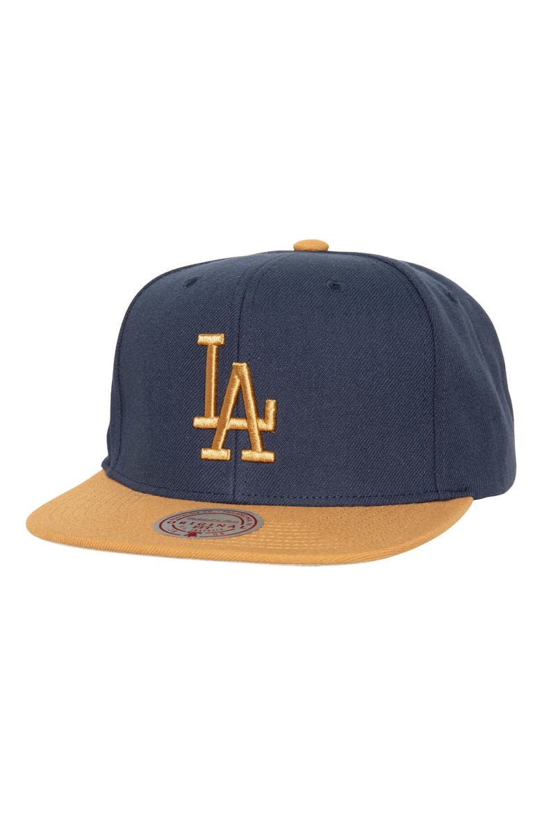 Mitchell & Ness Men's Mitchell & Ness Navy Los Angeles Dodgers Work It Snapback Hat, Main, color, 
