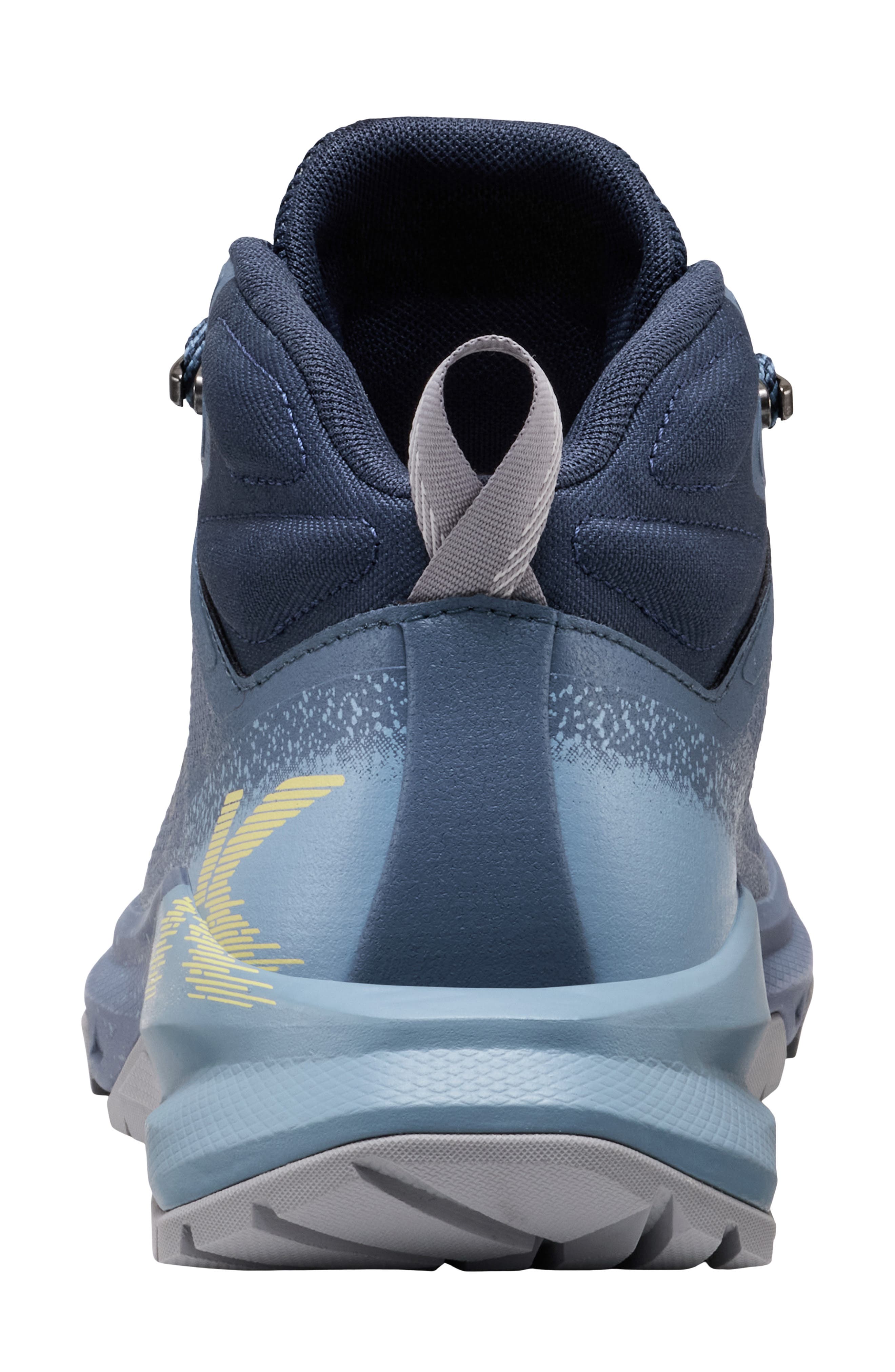 Targhee Apex Mid Waterproof Hiking Boot, Alternate, color, VINTAGE INDIGO/ LEMON
