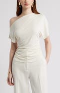 Nordstrom One Shoulder Drape Knit Top