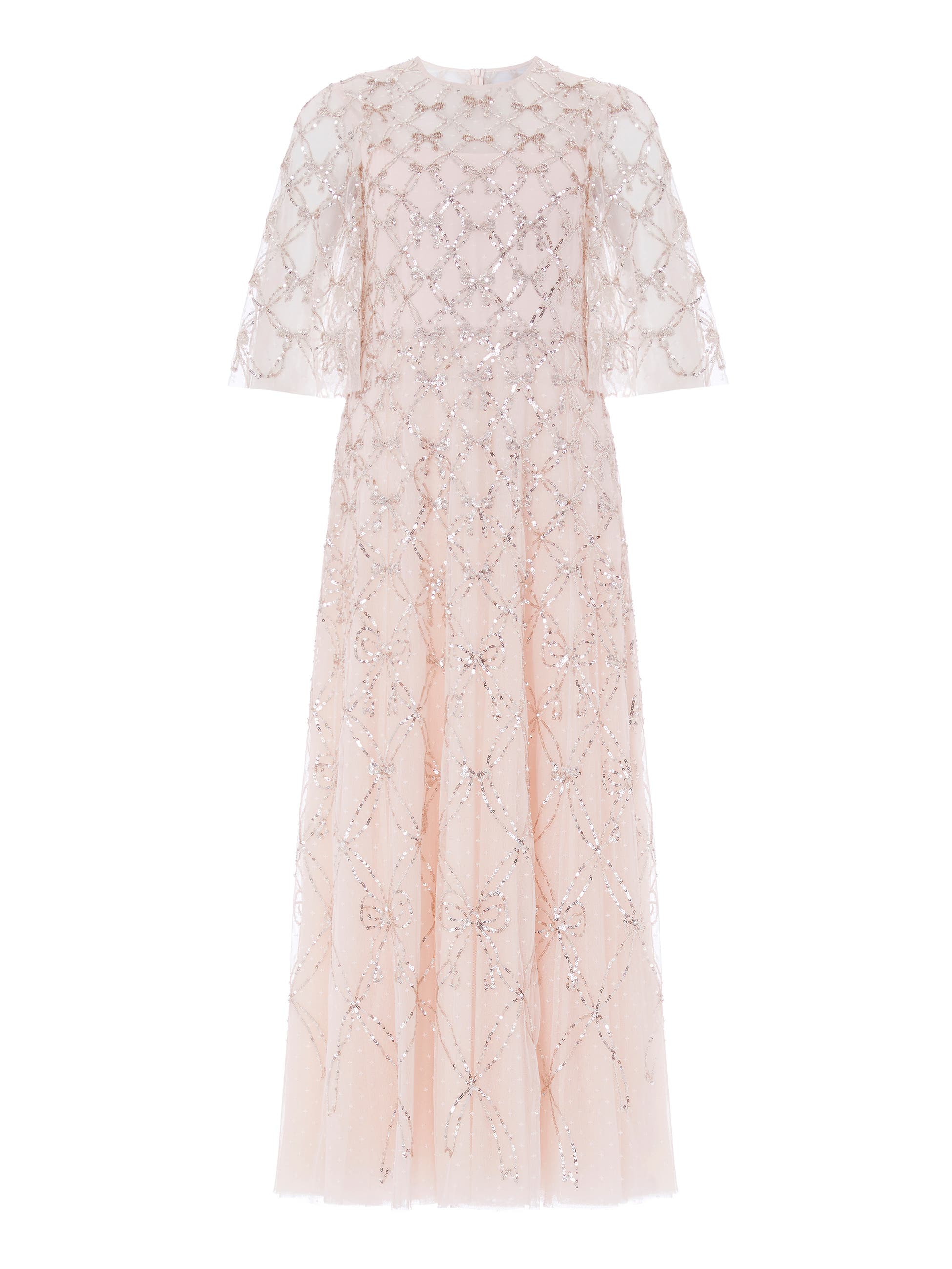 Needle & Thread Bow Lattice Sequin Maxi Dress (Women) | Nordstrom
