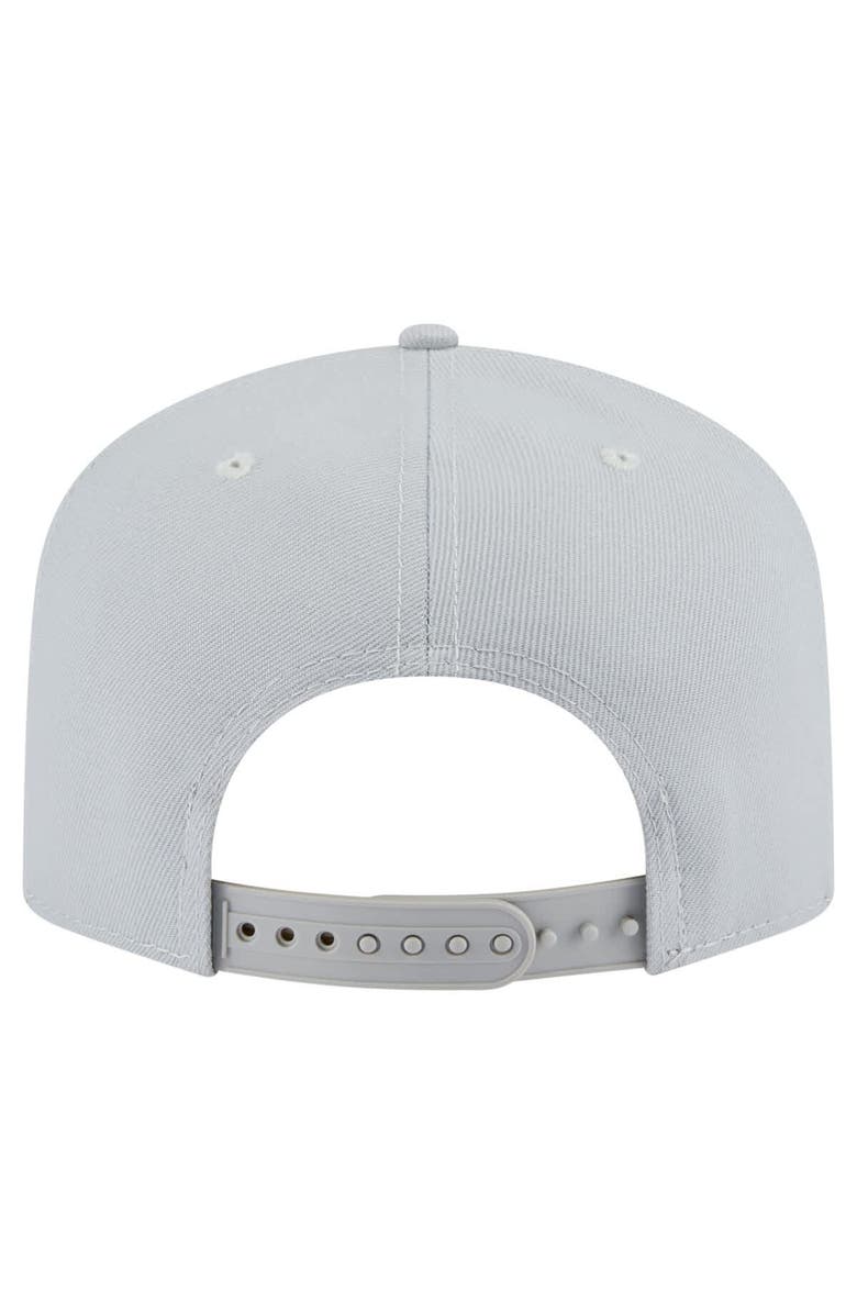 New Era Men's New Era  Gray Chicago Bulls Colorpack A-Frame Pinch Front 9FIFTY Snapback Hat, Alternate, color, 