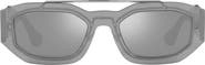 Versace 51mm Irregular Mirrored Sunglasses