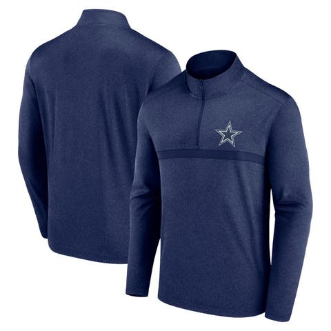 Men's Fanatics Navy Dallas Cowboys Head-to-Head Quarter-Zip Top