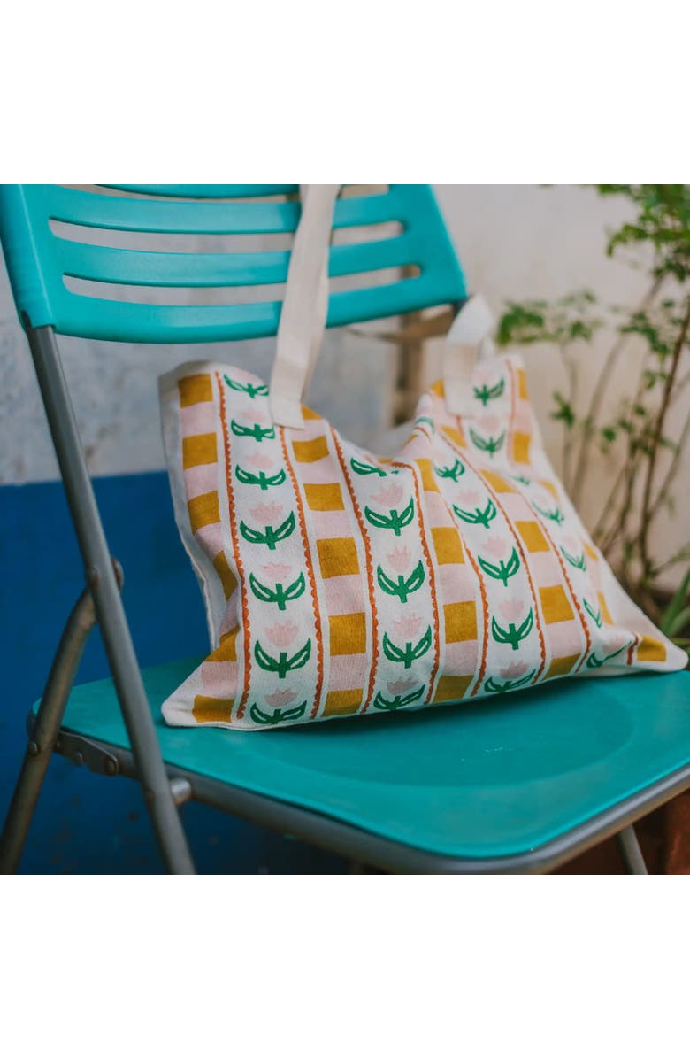 JOYN Block Printing Kit - Tulip Print Tote Bag, Alternate, color, Tulip Print