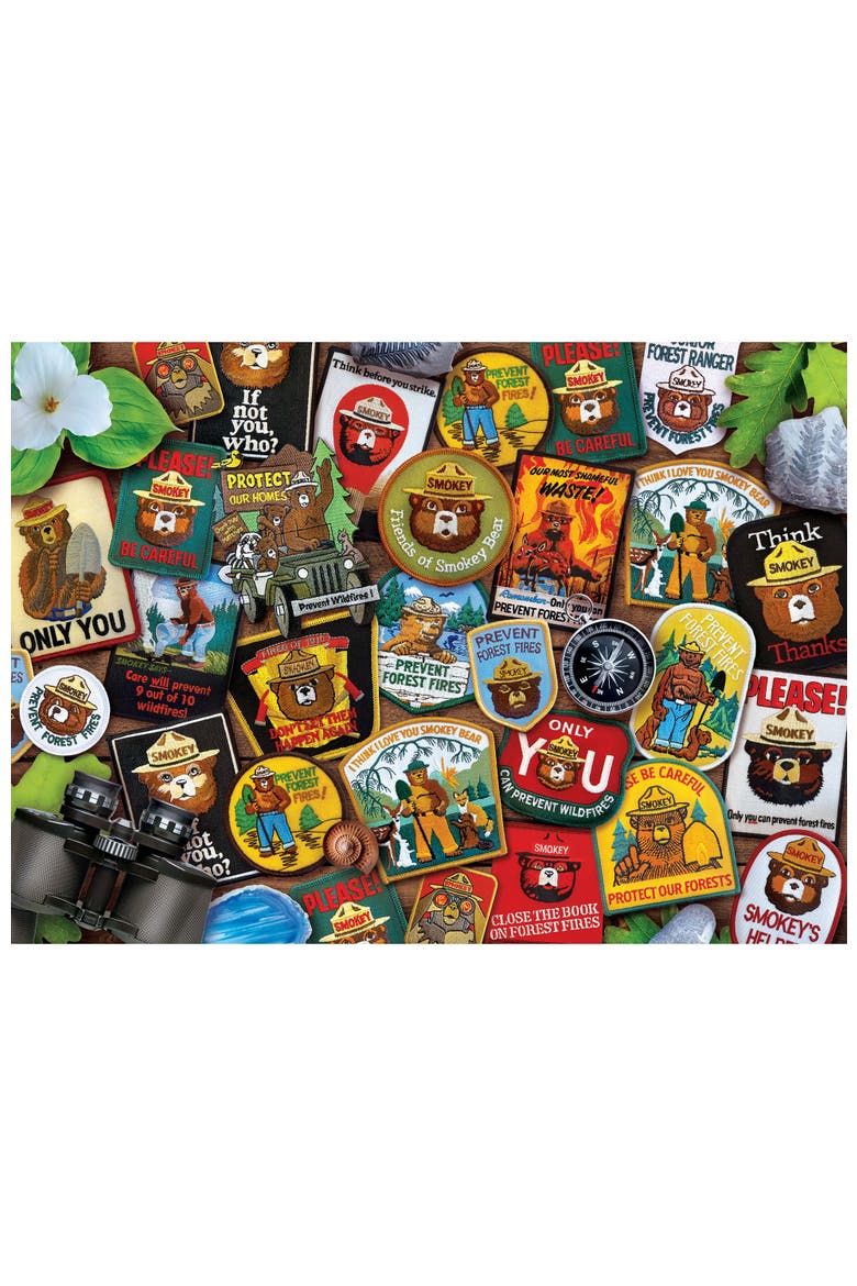 Smokey Bear Patches 1000 Piece Puzzle, Alternate, color, Multicolor