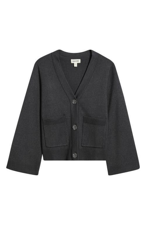 Open Edit Wide Sleeve Cardigan In Gray