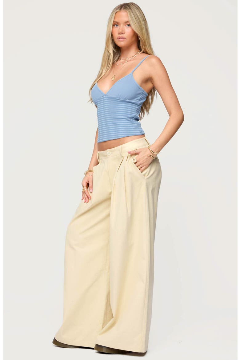 Hemsley Stripe Rib Camisole, Alternate, color, BLUE