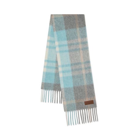 Oversized Check Textured Scarf