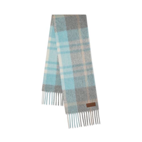 Mulberry Oversized Check Textured Scarf In Brown
