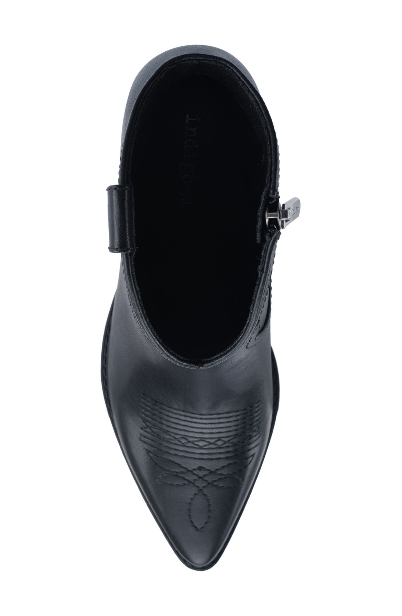 Indigo Rd Spring Western Faux Leather Bootie, Alternate, color, 