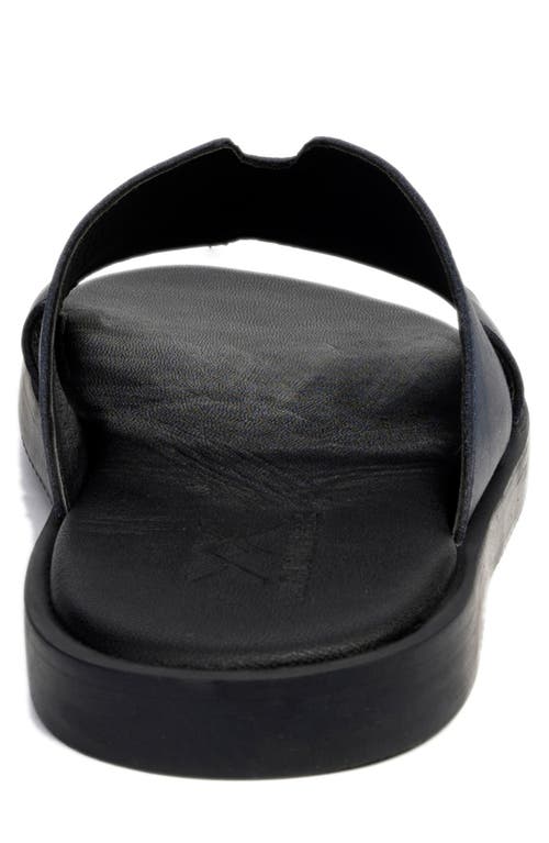 Anthony Veer Men's Marrakesh Leather Slides In Navy