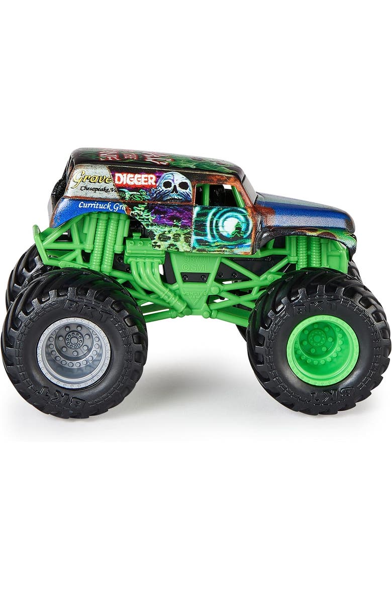 Grave Digger Vs. El Toro Loco Die-Cast Monster Trucks, 164 Scale, Kids Toys for Boys Ages 3 and up, Alternate, color, Green