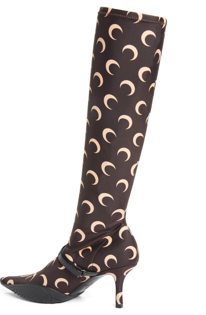 Marine Serre Moon Print Sock Boot, Alternate, color,