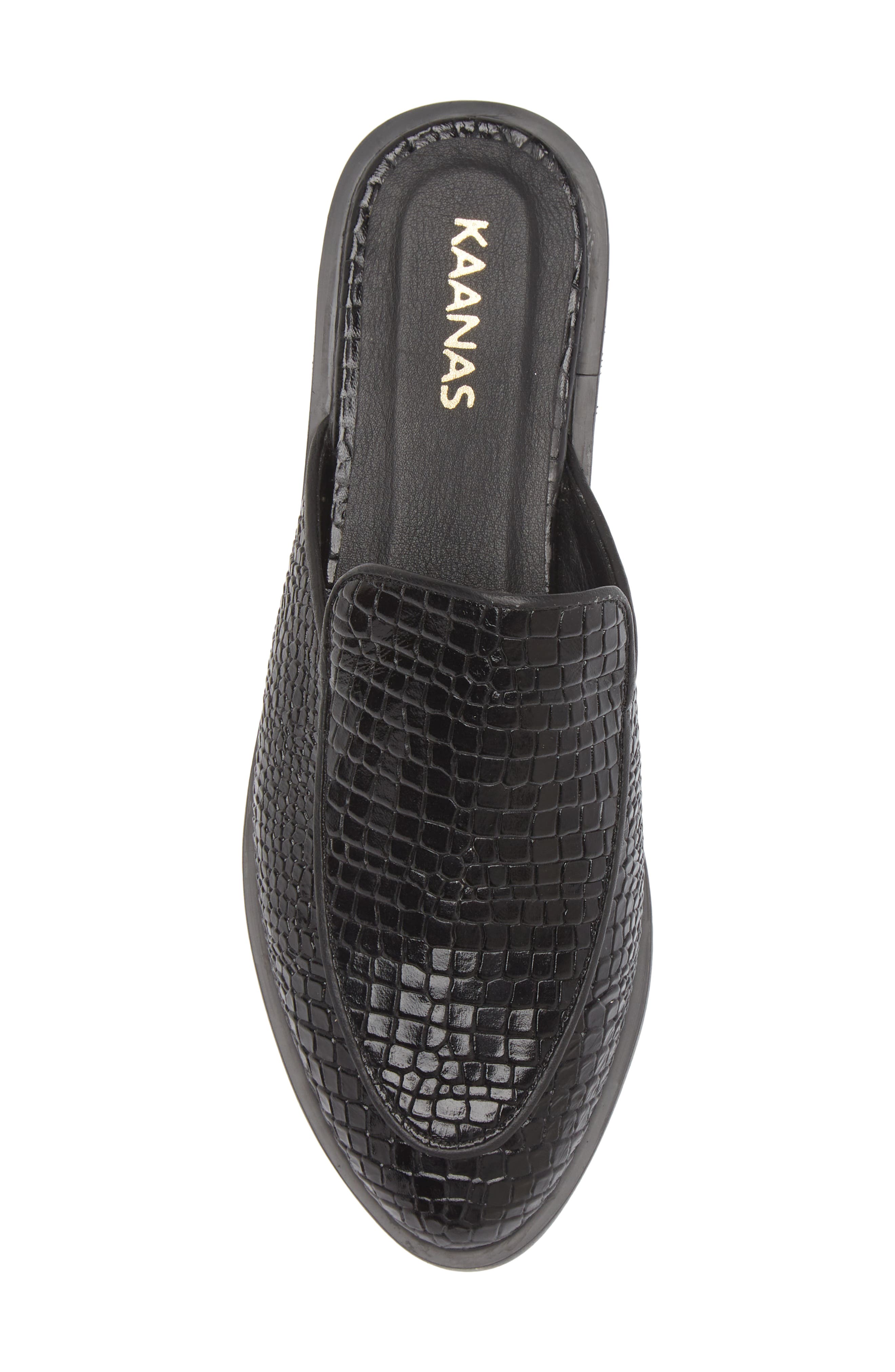 Kaanas Sardinia Croc Embossed Mule, Alternate, color, 