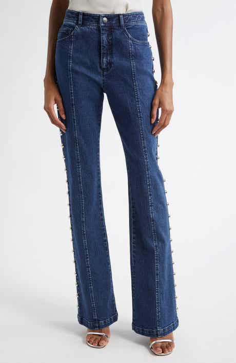 Cinq à Sept Shailene Studded Flare Jeans