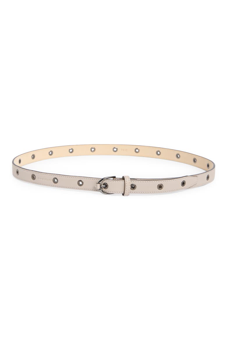 Grommet Leather Belt, Main, color, CLAY