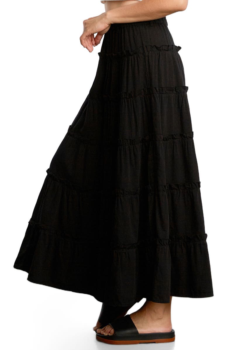Billy T Follow Your Arrow Maxi Skirt, Alternate, color, Black Lake