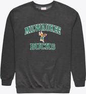 Mitchell & Ness Men's Mitchell & Ness Heather Charcoal Milwaukee Bucks Hardwood Classics Big & Tall Crewneck Sweatshirt