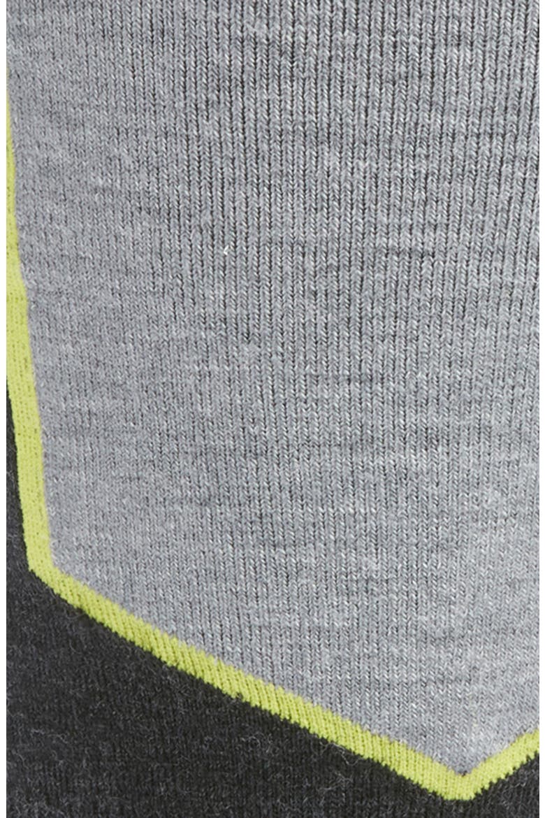 Targeted Cushioning Over the Calf Ski Socks, Alternate, color, CHARCOAL