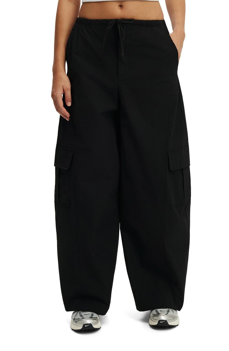 COTTON ON BODY Women's Active Woven Balloon Pant, Main, color, Black