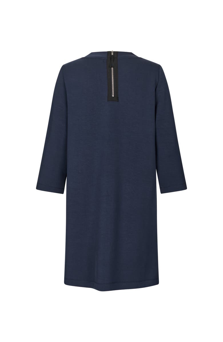 Masai Copenhagen Goldine Round Neck Tunic Dress, Alternate, color, Navy Blazer