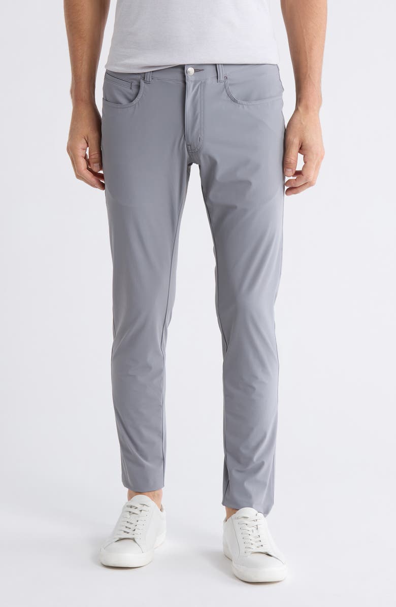 Peter Millar Bingham Performance Pants, Main, color, Oslo Grey
