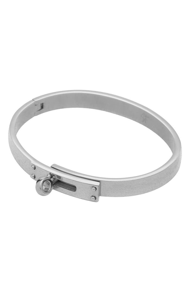 st. Moran Tarnish Resistant Bangle, Main, color, Silver