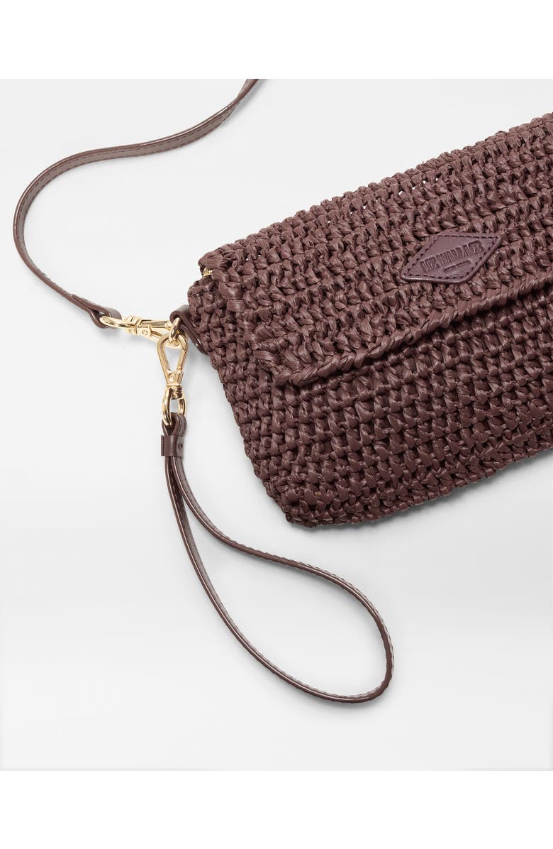 MZ Wallace Convertible Crochet Crossbody Bag, Alternate, color, Brown Crochet