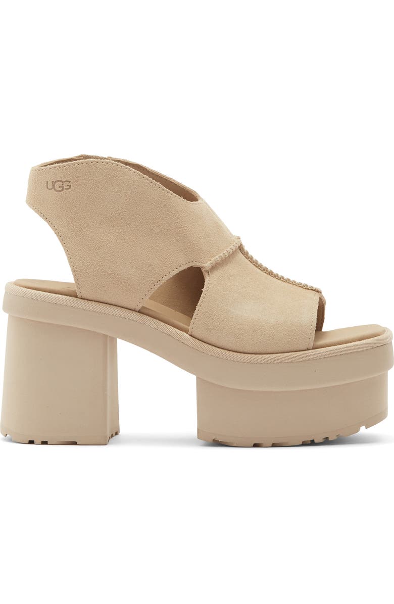 UGG<sup>®</sup> New Heights Platform Sandal, Alternate, color, Mustard Seed