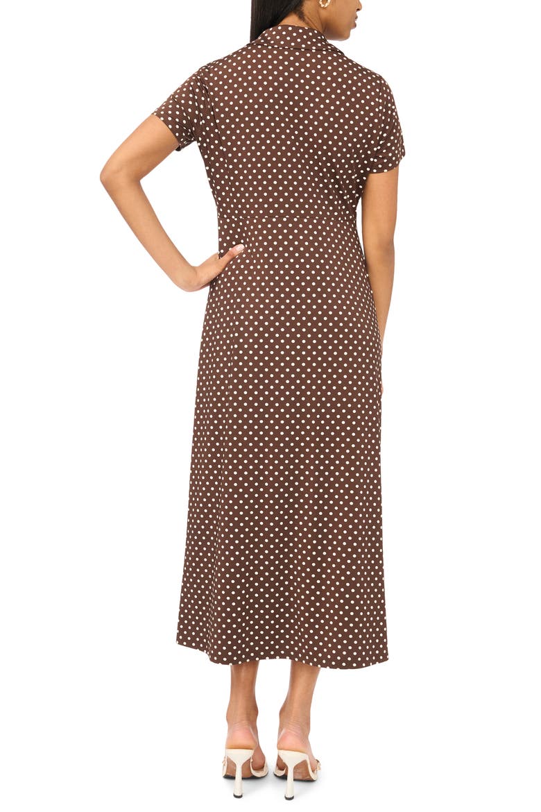 Collared Maxi Dress, Alternate, color, CHICORY COFFEE