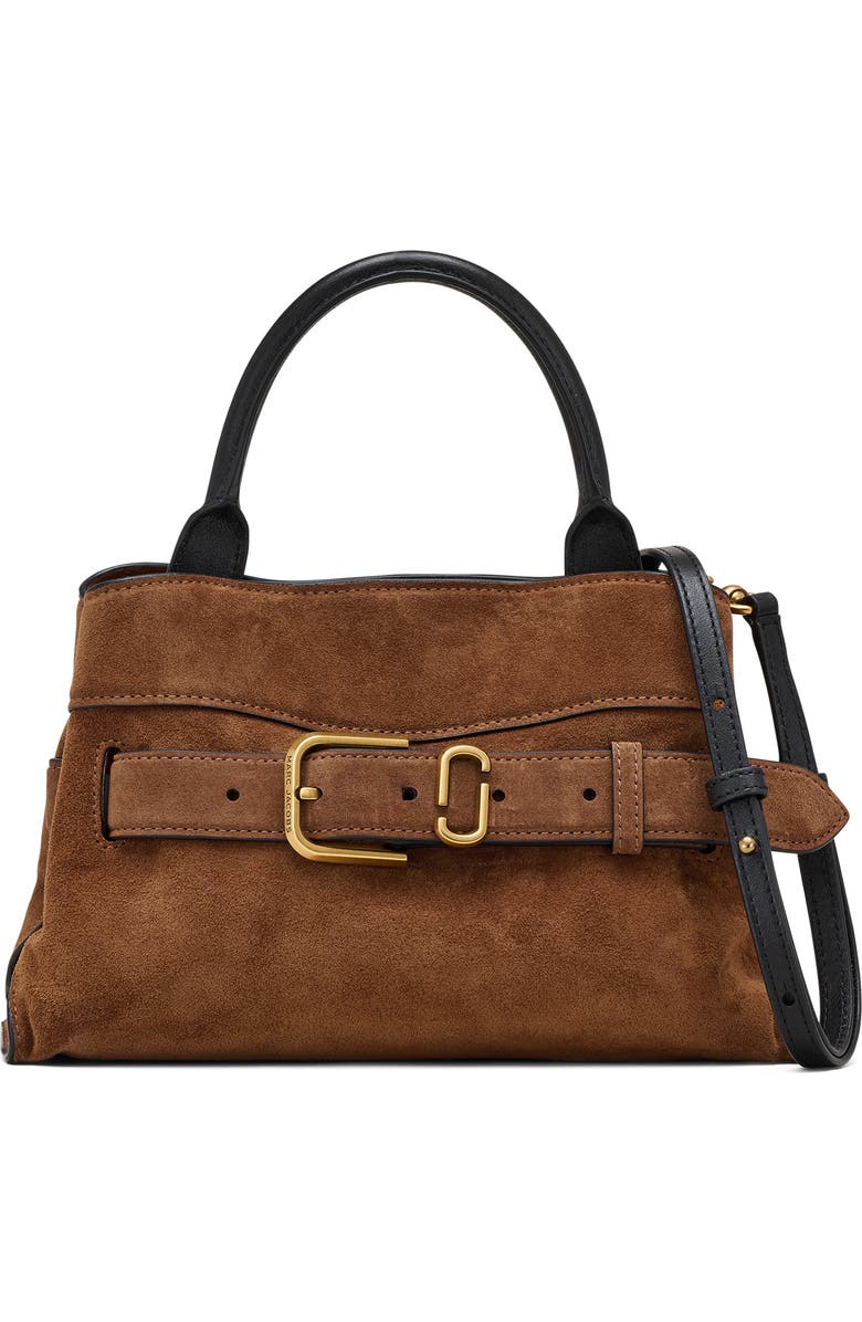 Marc Jacobs The Dakota Small Suede Satchel, Main, color, Copper