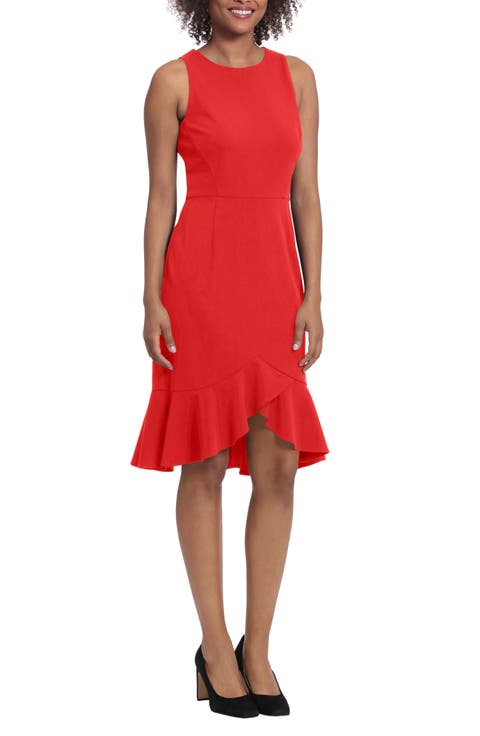 Flounce Sheath Dress