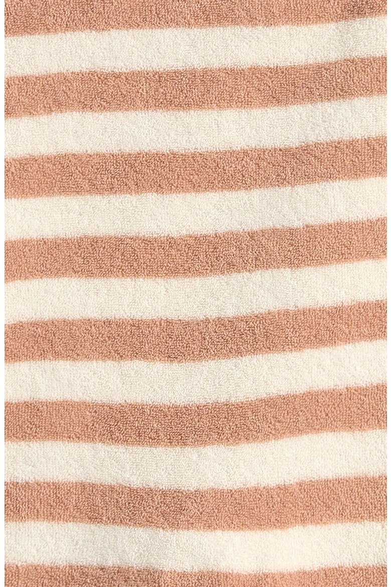 Stripe Terry T-Shirt & Shorts Set, Alternate, color, LATTE