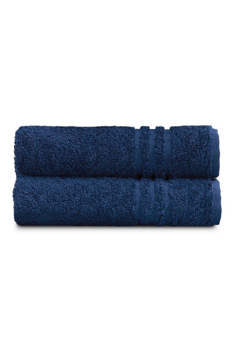 2-Pack Cotton Hand Towel Set, Main, color, NAVY