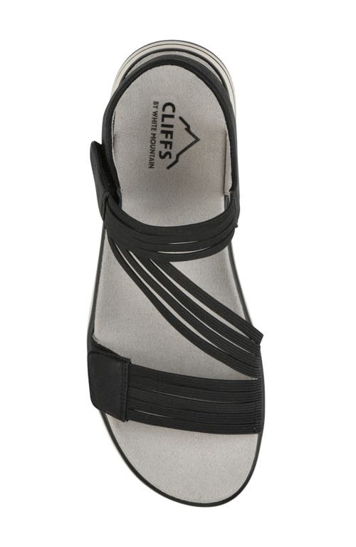 Cliffs By White Mountain Hapford Sandal In Black Nubuck
