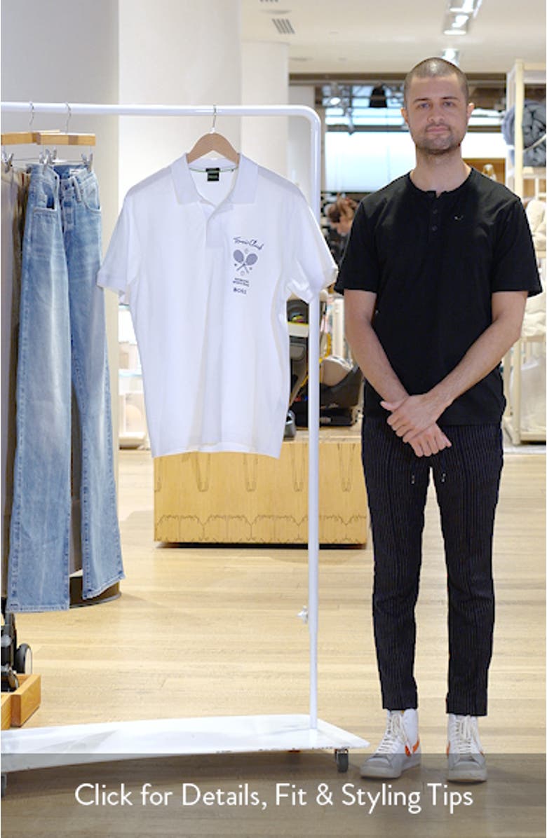 Member Embroidered Cotton Piqué Polo, sales video thumbnail