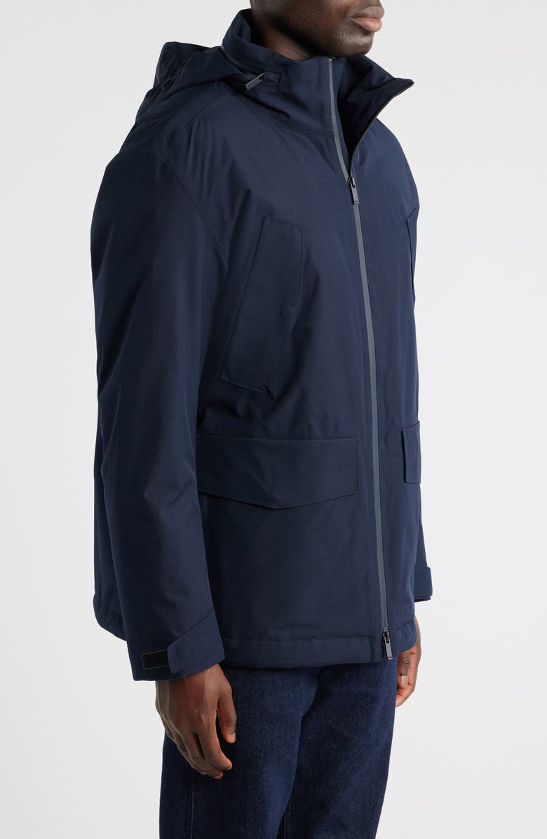 BOSS Cordell Gore-Tex<sup>®</sup> Waterproof Hooded Jacket, Alternate, color, Dark Blue