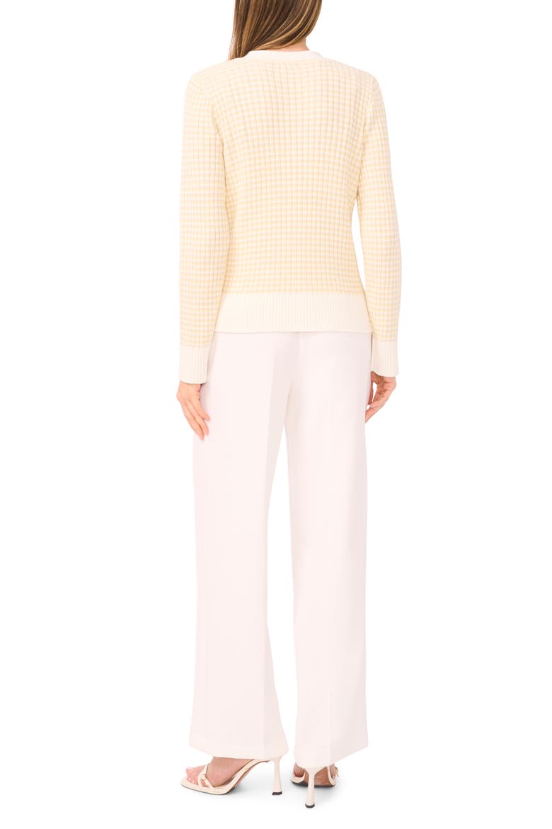 Stripe V-Neck Cardigan, Alternate, color, NEW IVORY