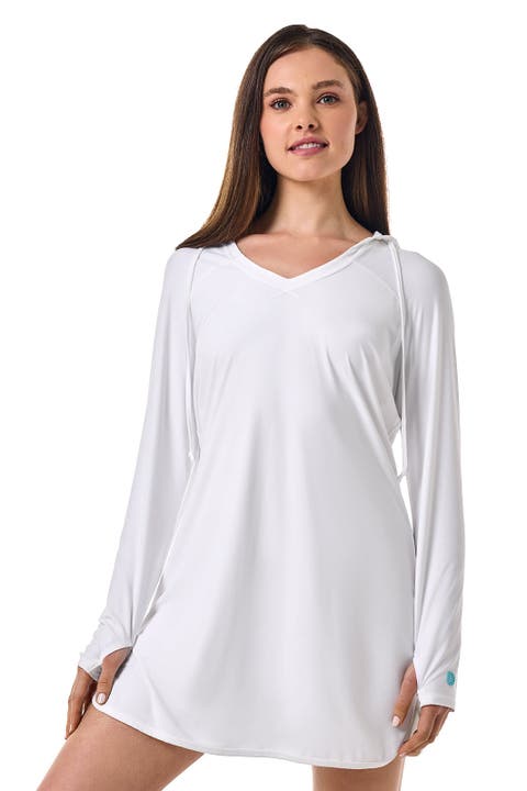 Seacoast Hooded Cover-Up Dress, UPF 50+ Sun Protection