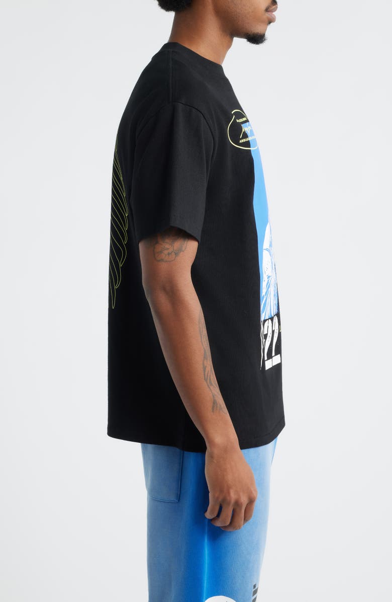 MEMORY LANE Runnin' Past Cotton Jersey Graphic T-Shirt, Alternate, color, Black